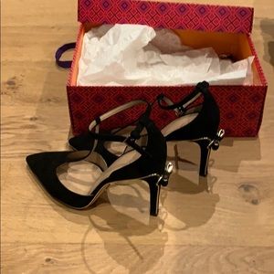 Tory Burch black Belleville 105MM Sandal